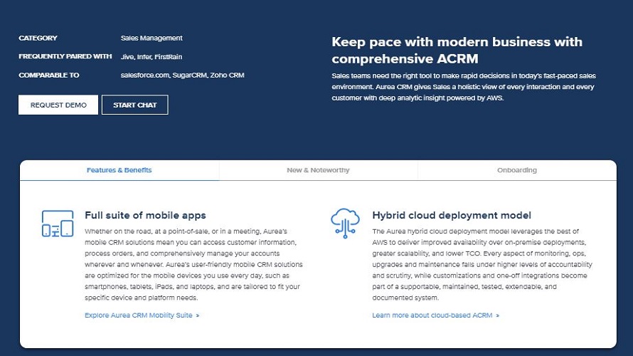 Aurea CRM Screenshot 1
