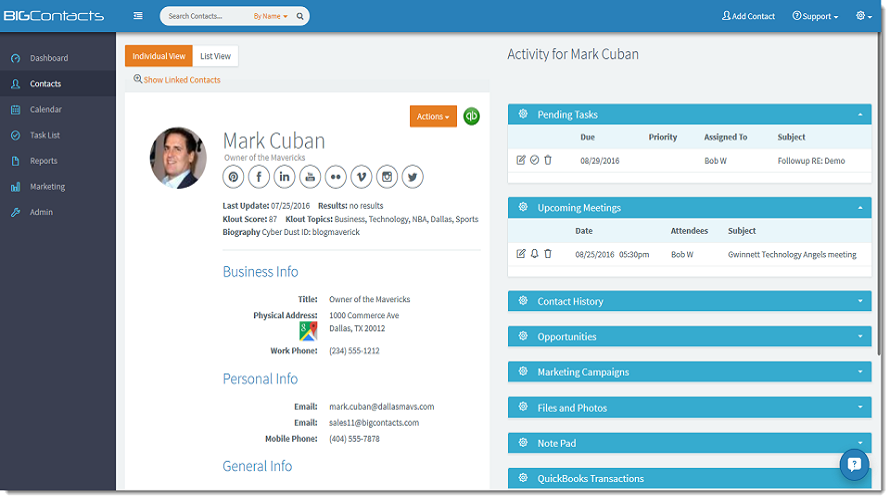 BIGContacts Screenshot 2