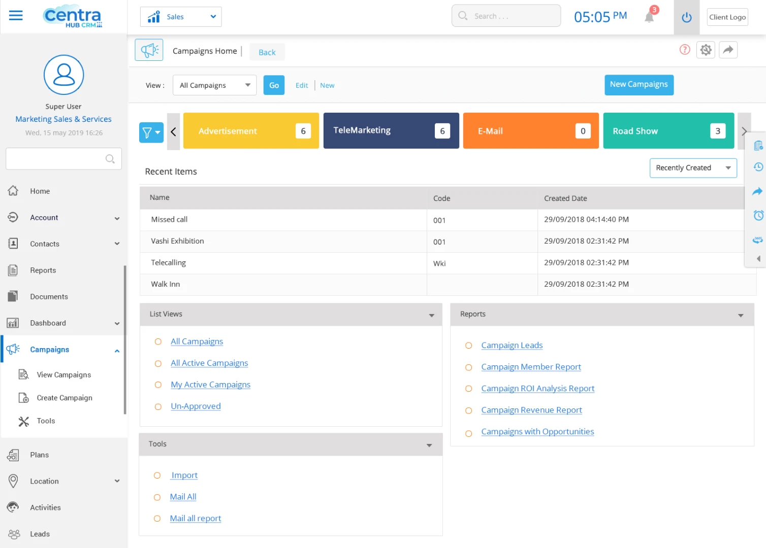 Centra CRM Screenshot 2