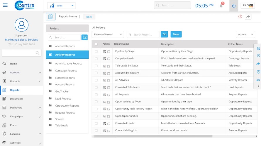 CentraHub CRM Screenshot 1