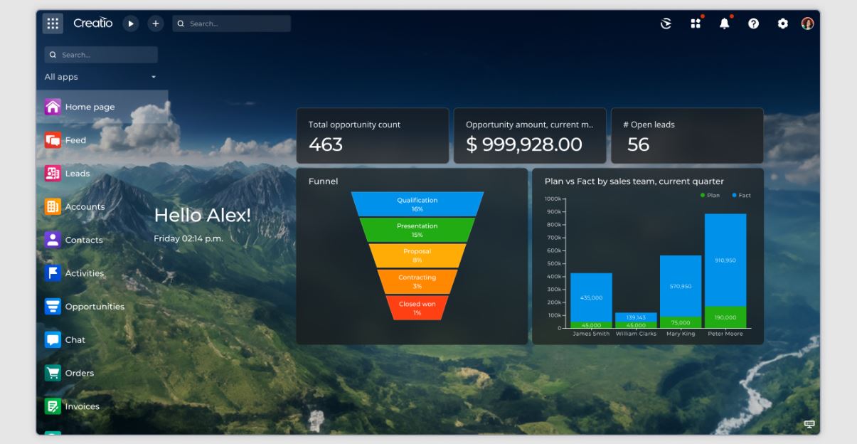 Creatio CRM Screenshot 1