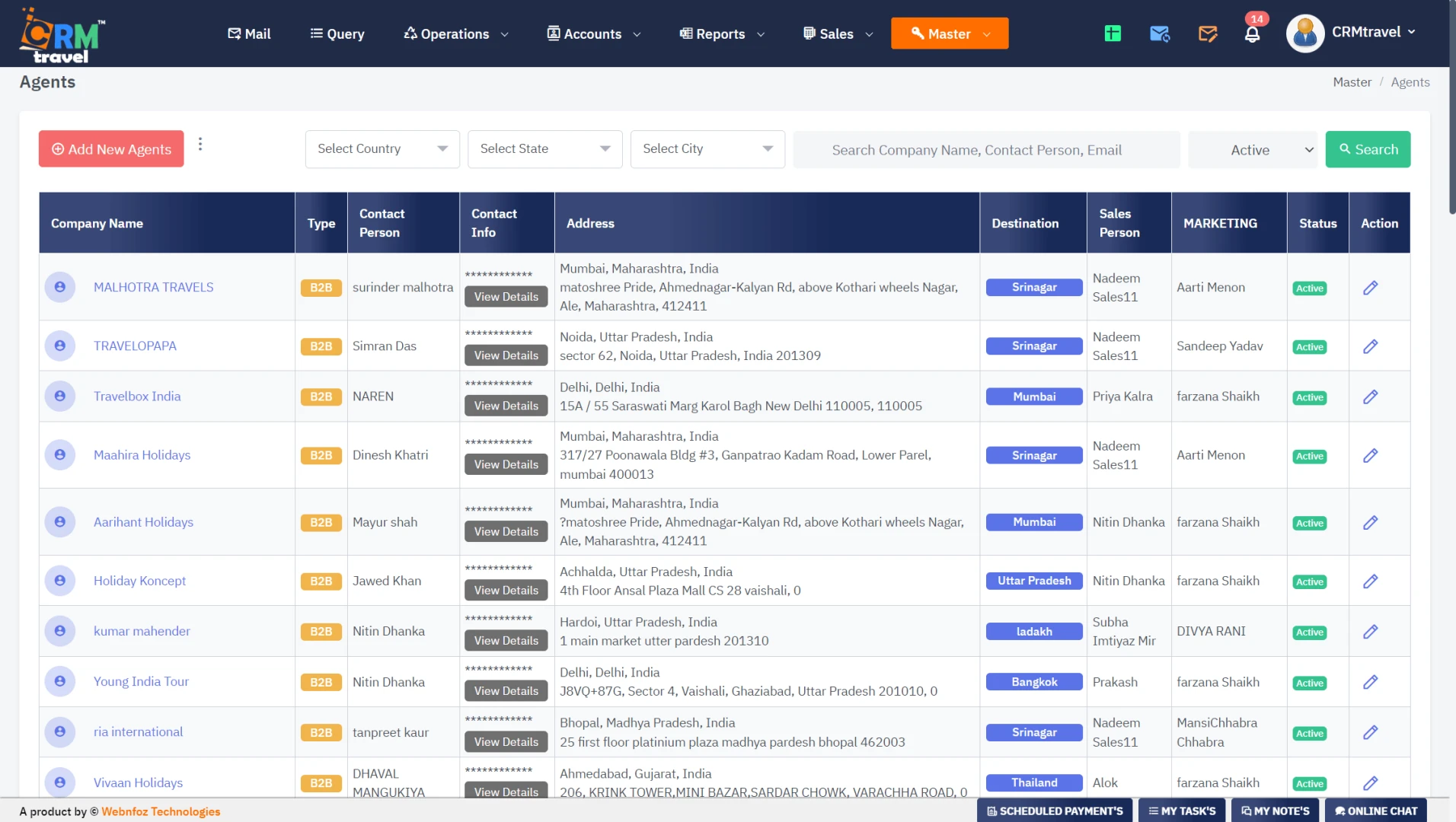 CRMtravel Screenshot 2