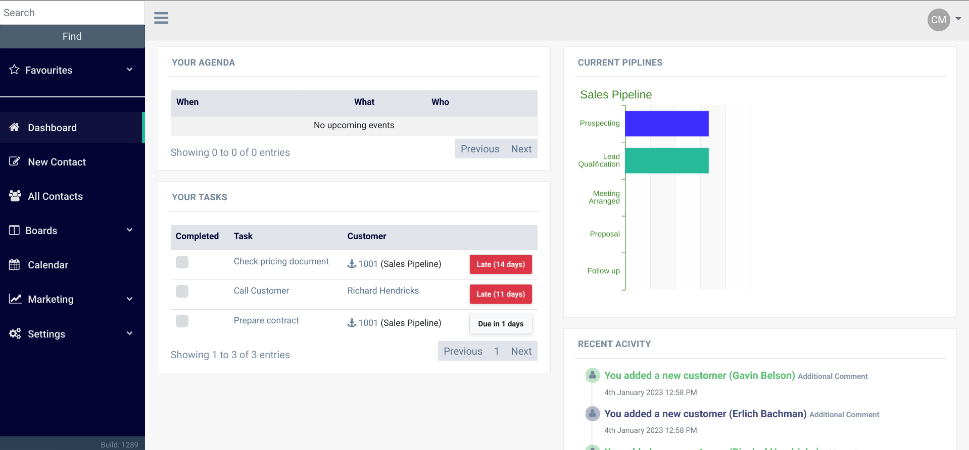 Customer Database App Screenshot 1
