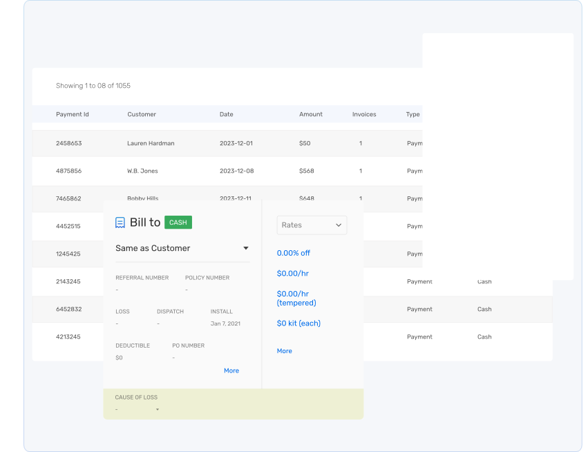 GlassBiller Screenshot 2