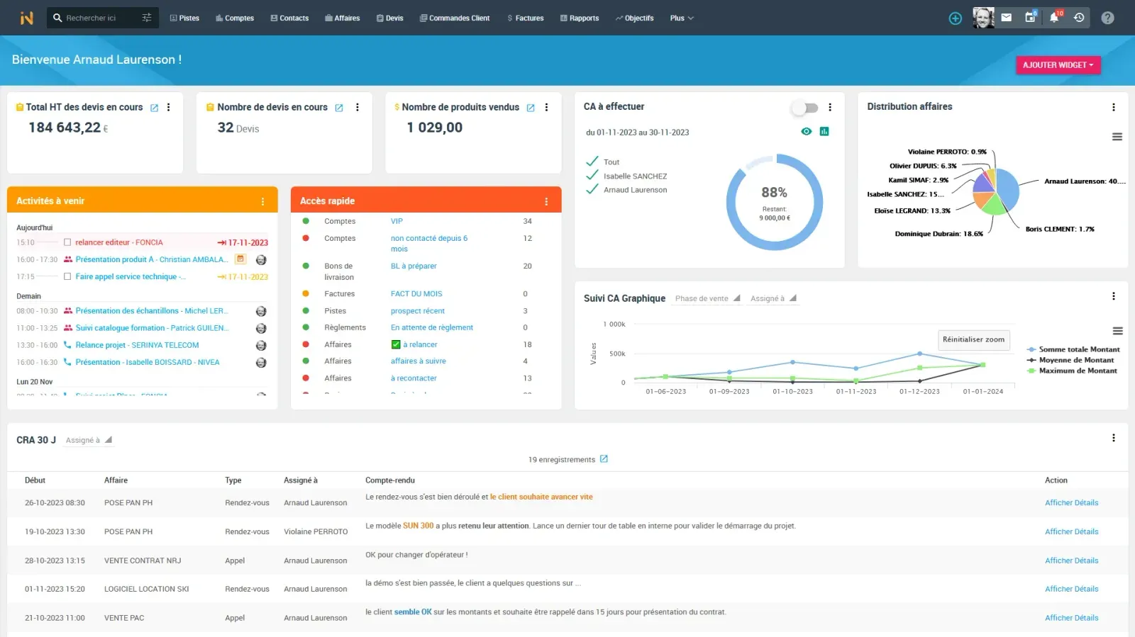 Initiative CRM Screenshot 1