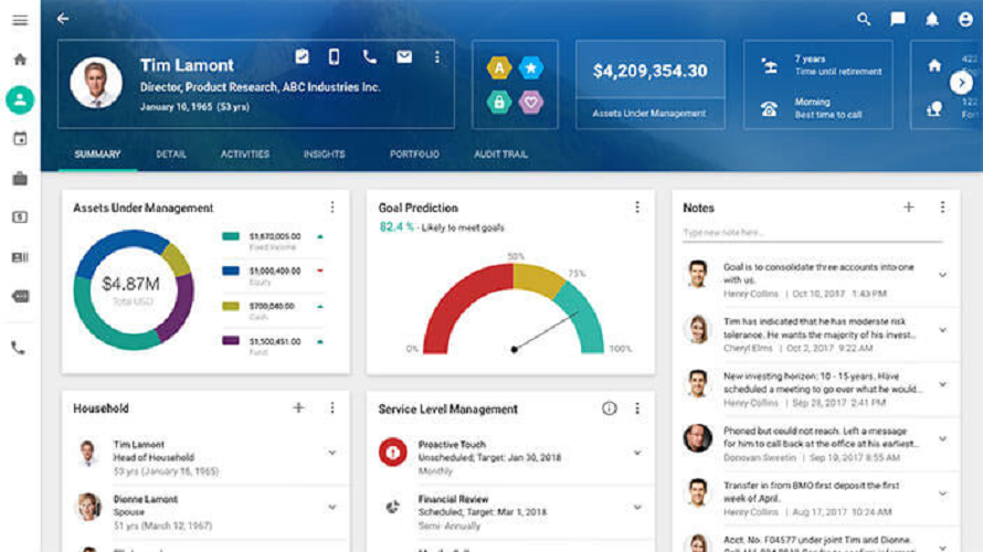 NexJ CRM Screenshot 1