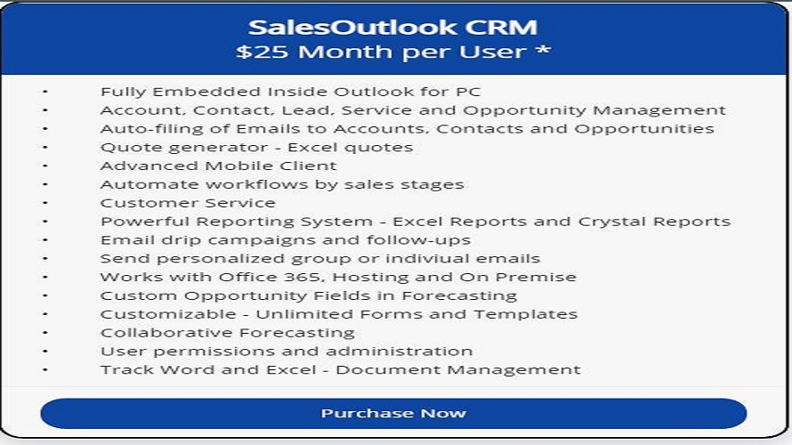SalesOutlook CRM Screenshot 1