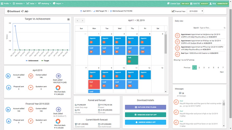 Saleswah CRM Screenshot 1