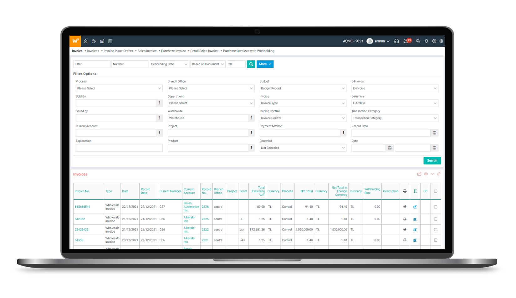 Workcube Screenshot 4